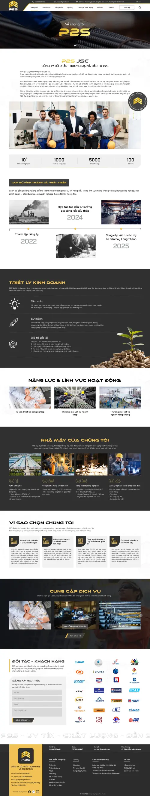 Page Giới thiệu | P2S 