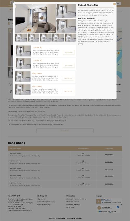 NU - Chi tiết hạng phòng