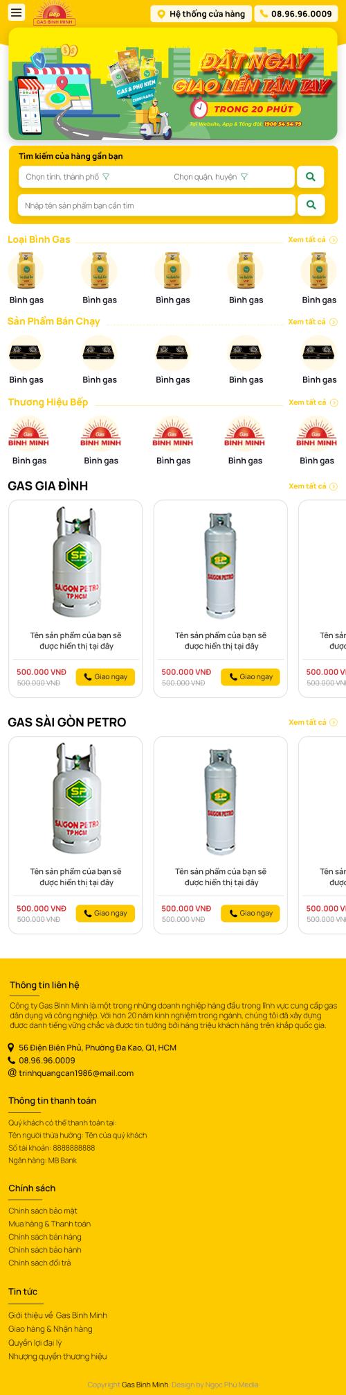 Gas Bình Minh Mobile bản 2