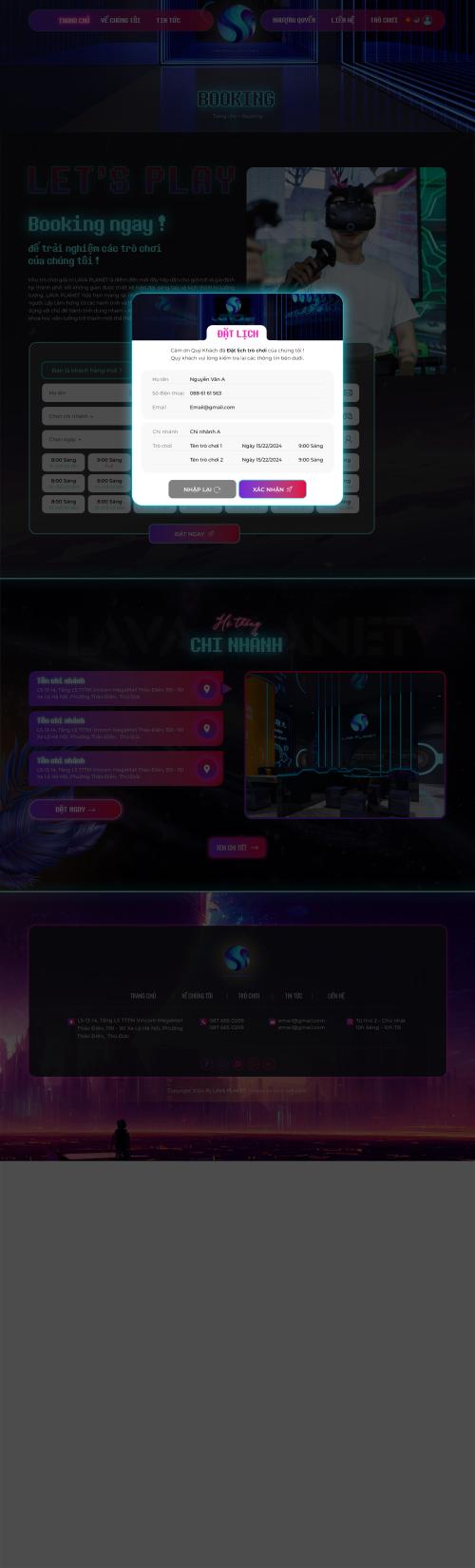 Lava-Page Booking - Popup